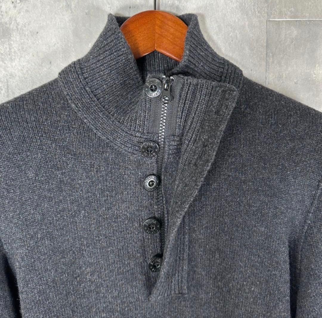 【中古】Stone  ハーフジップ セーター