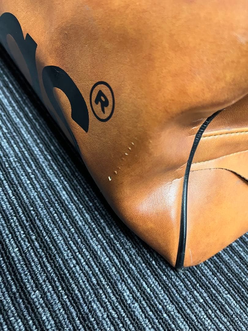 希少　adidas レザーボストンバッグ ブラウン　ヴィンテージ