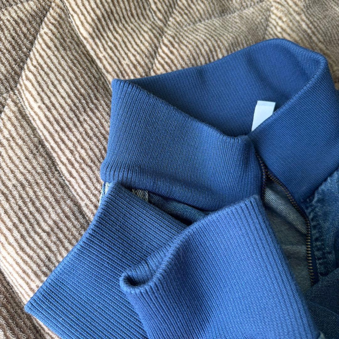 adidas 2XLトラックトップジャケット　ファイヤーバード　デニム