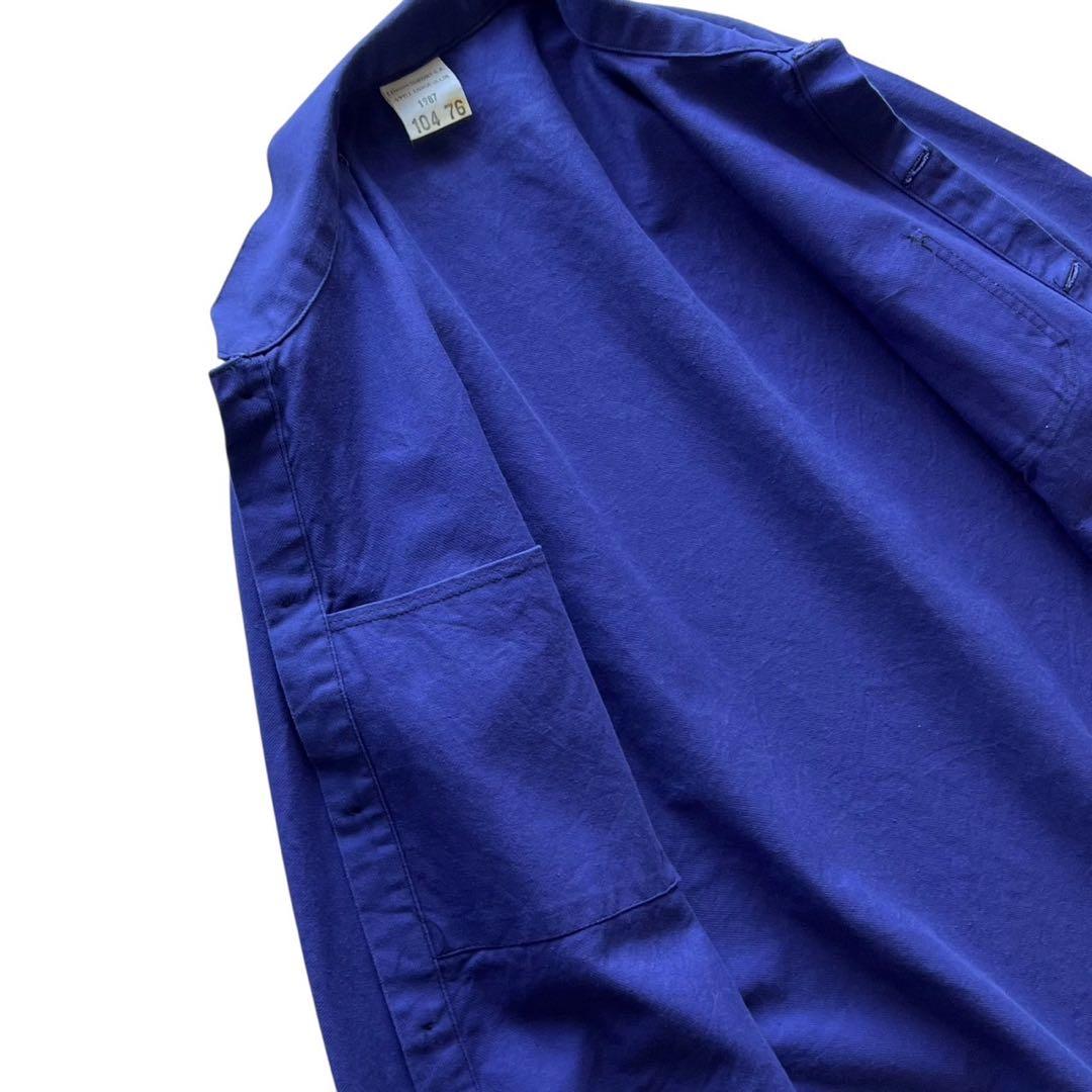 【80s】フランス製ワークジャケット/コットンツイル/ ink blue