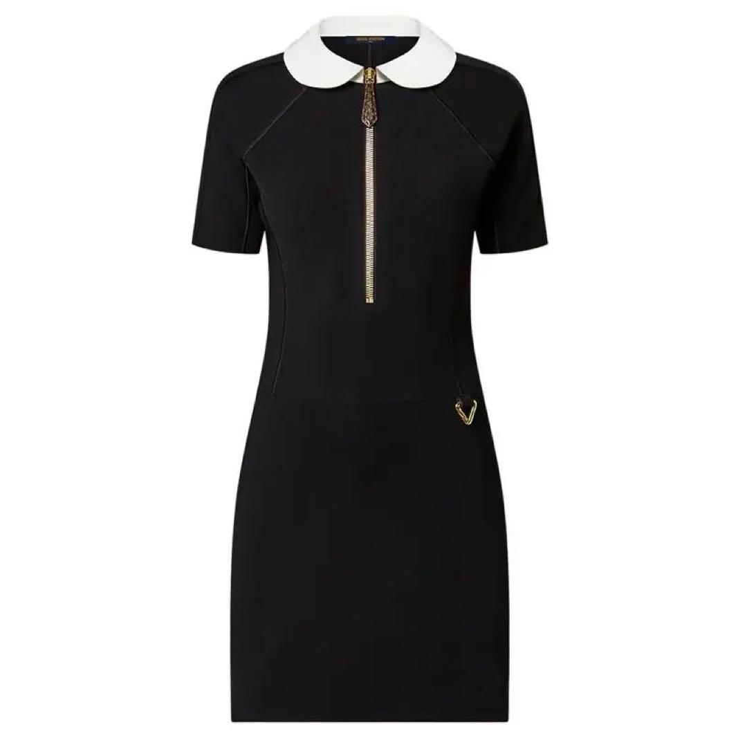 新品 ルイヴィトン テクニカルジャージーピーターパンカラードレス 40