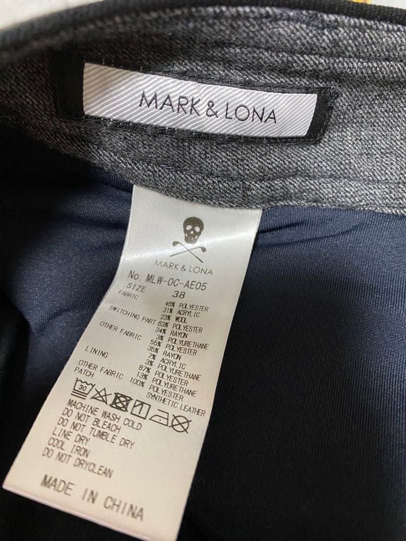 マークアンドロナ 近年モデル プリーツスカート インナー付き 総柄