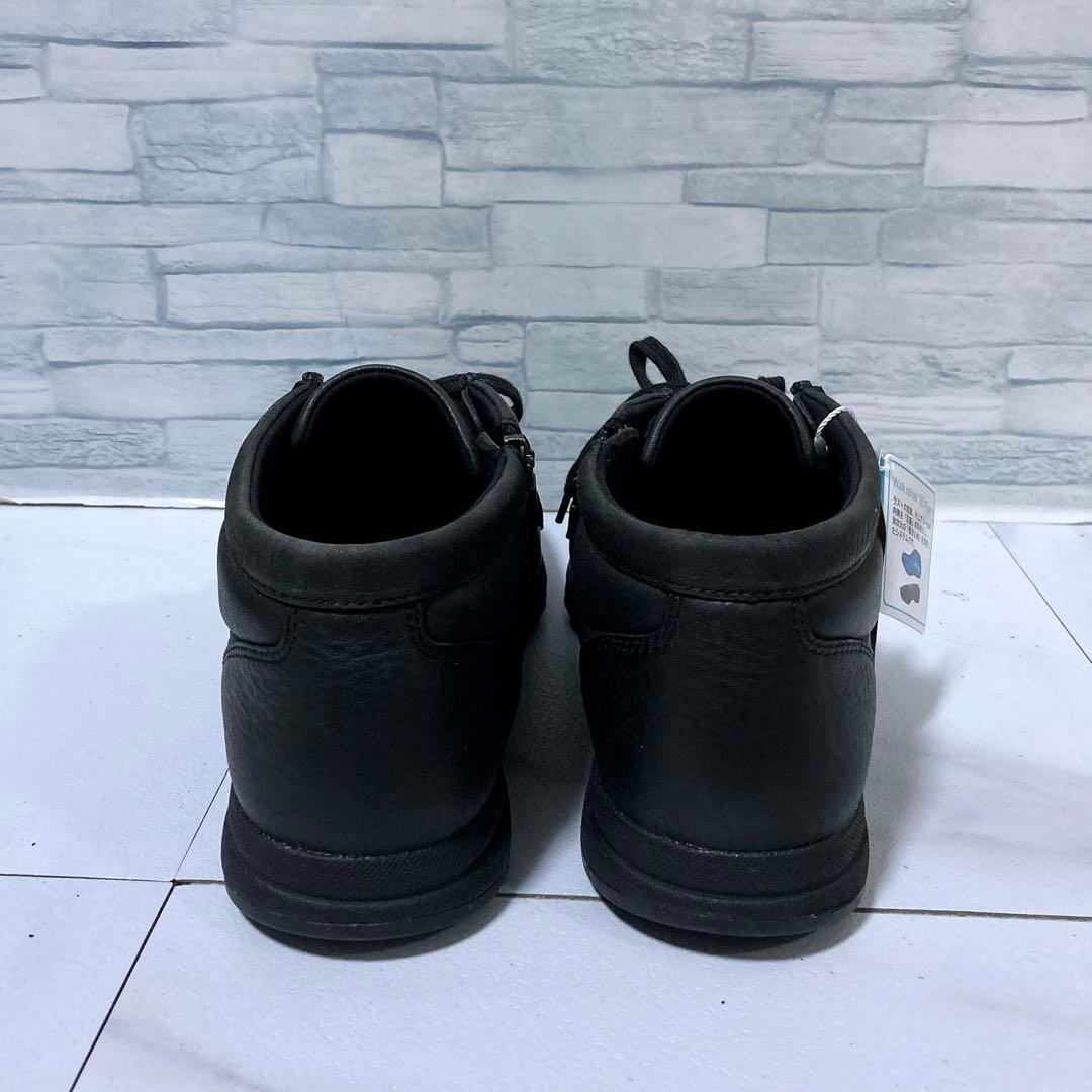 新品タグ REGAL リーガルウォーカー 革靴 モカシン 軽量 黒 25.5