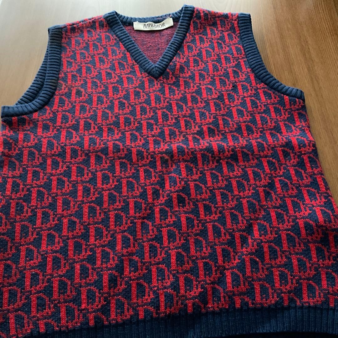 MISS DIOR毛100％ベスト　ビンテージ❣️