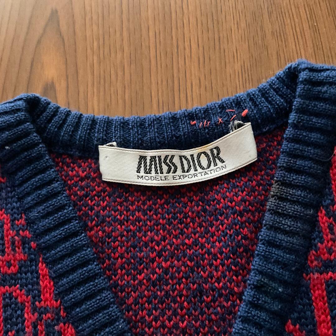 MISS DIOR毛100％ベスト　ビンテージ❣️