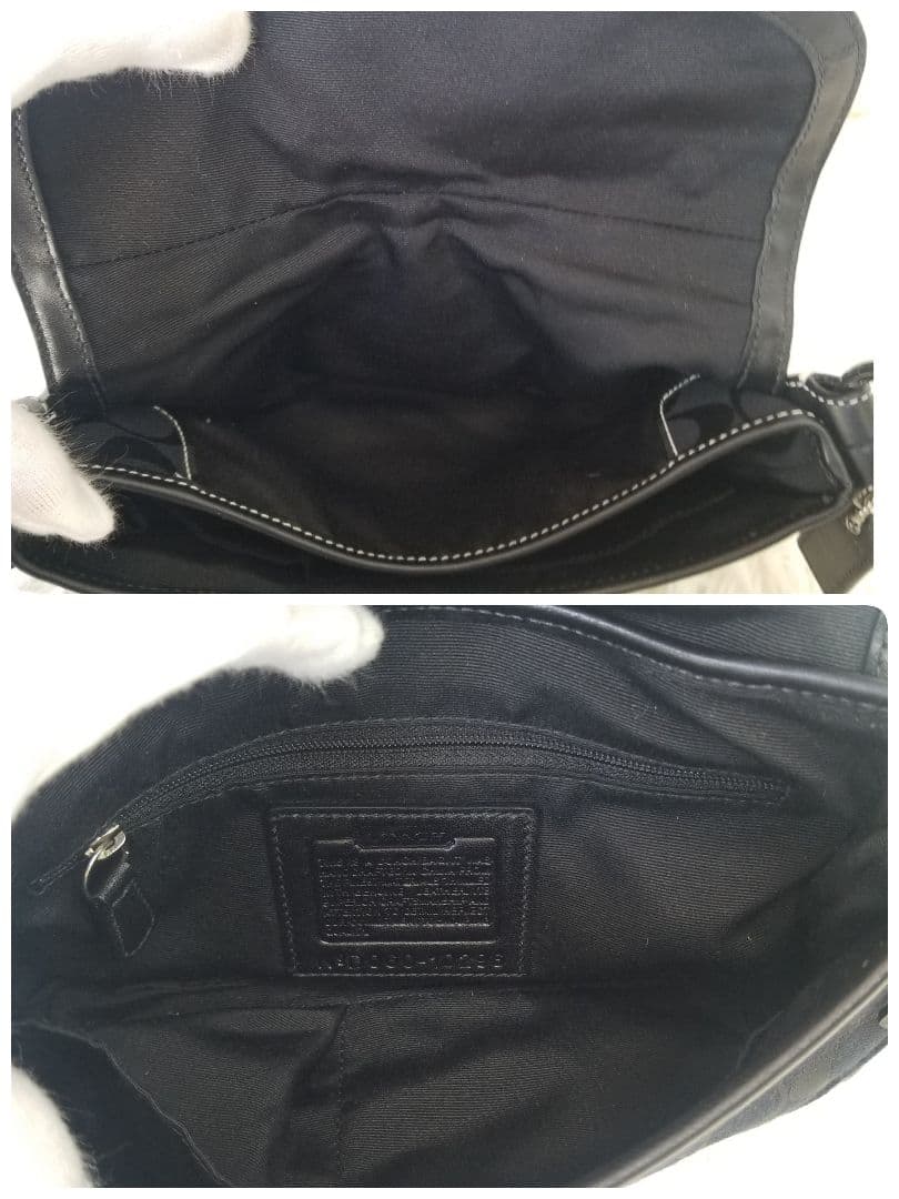 COACH／コーチ／SOHO／ソーホー／黒ブラック／シグネチャー／ワンショルダー