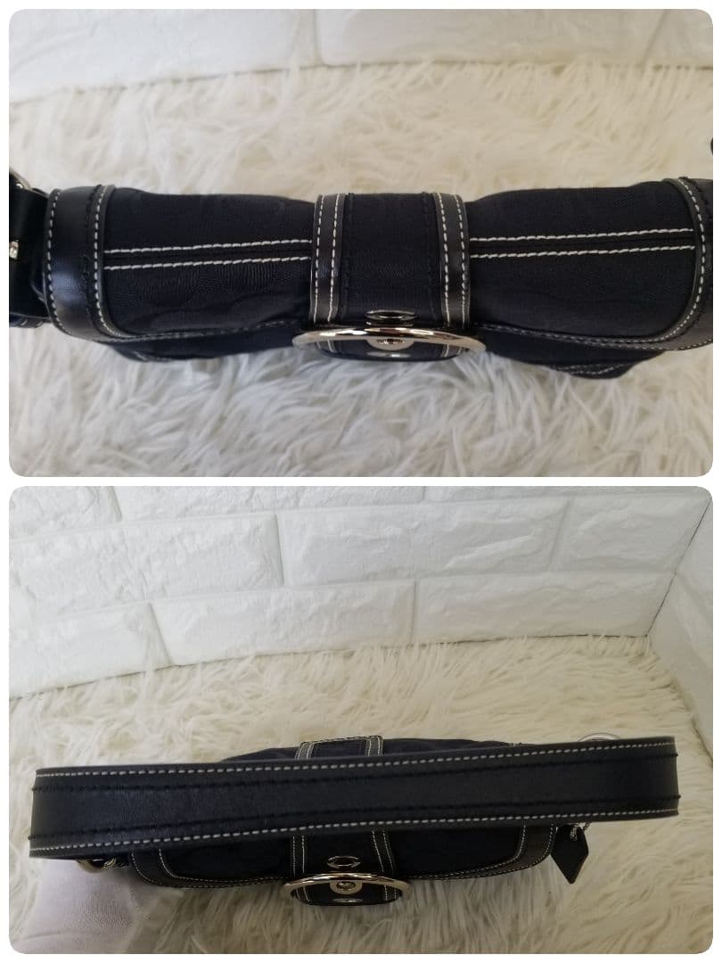 COACH／コーチ／SOHO／ソーホー／黒ブラック／シグネチャー／ワンショルダー