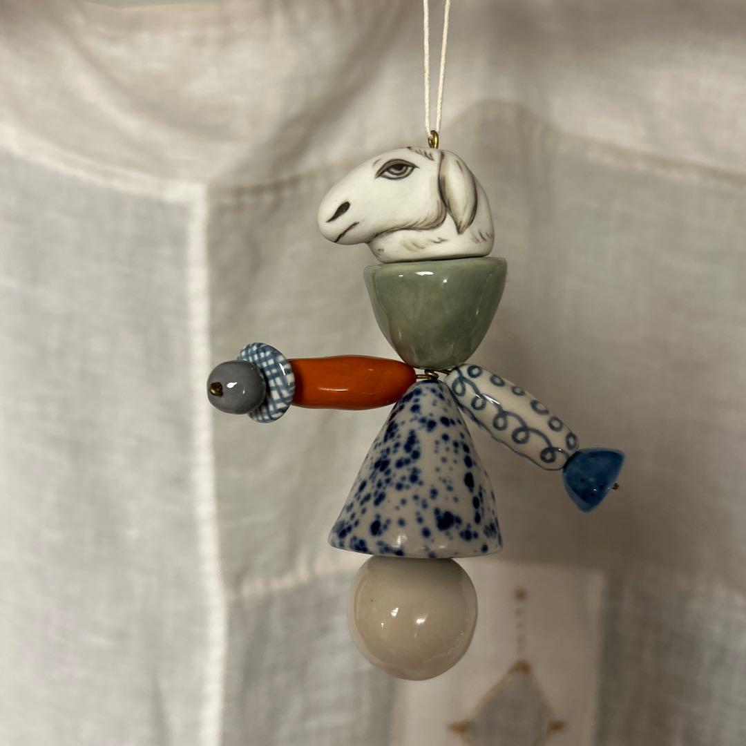 小方英理子（Eriko Ogata）陶器オーナメント 羊