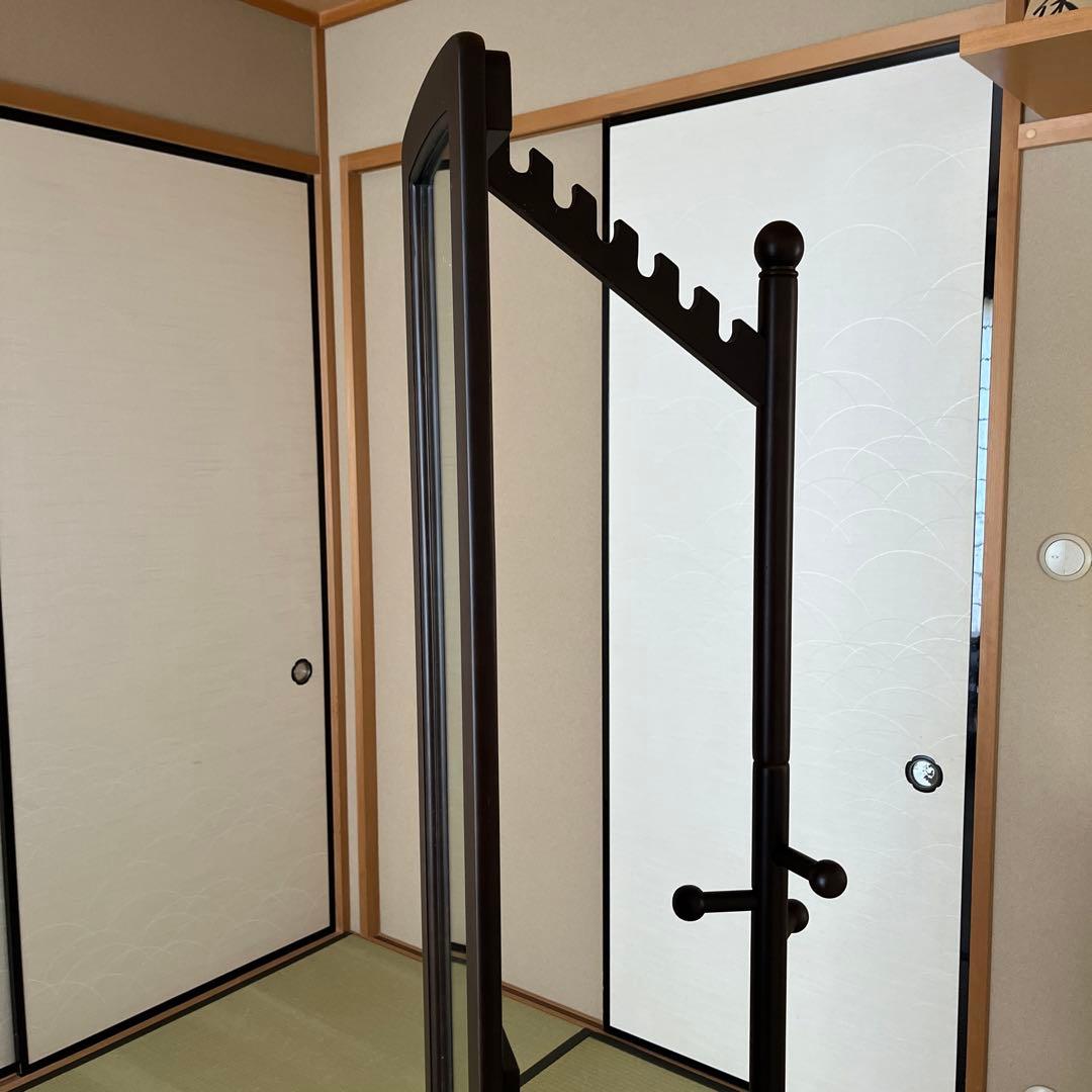 ミラー付き回転ハンガー