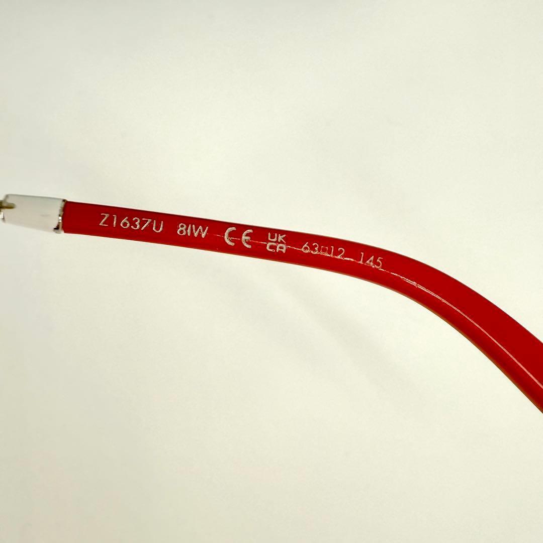 ルイヴィトン サングラス LV パイロット Z1637U ホワイト レッド