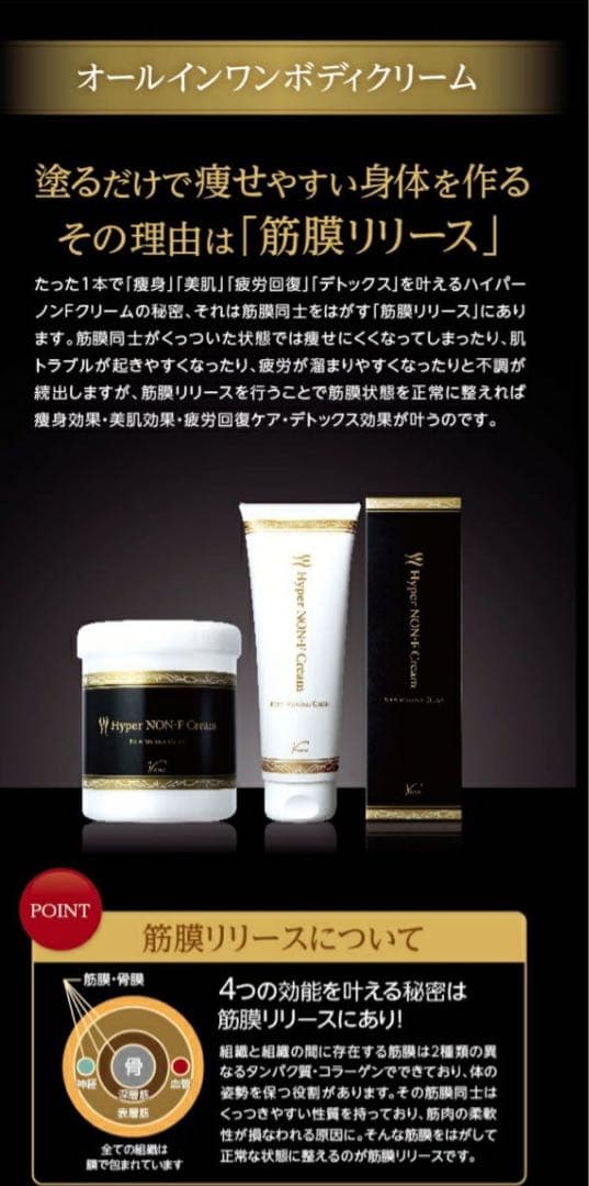 新品未開封　ハイパー ノン-Fクリーム 750g