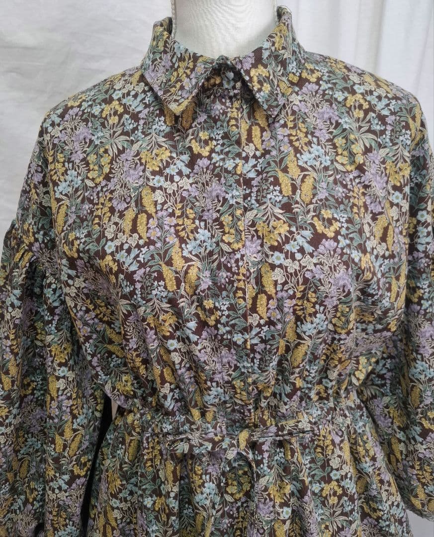 キナコ様 コーデュロイフレアワンピース