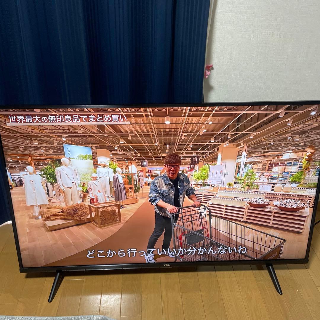 【最終値下げ】TCL 50型スマート液晶テレビ 4K 50P615 2022年製
