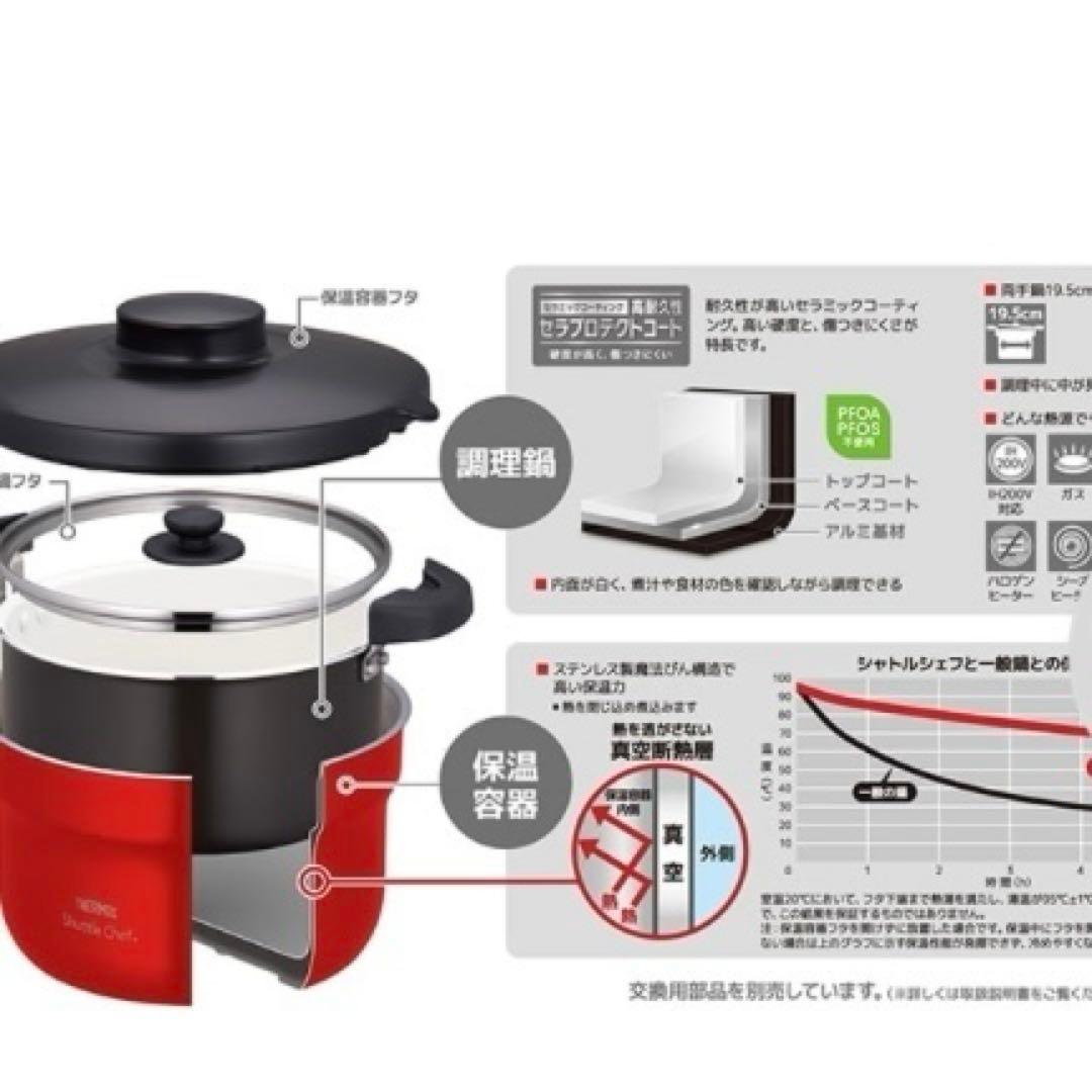 新品　2.8L　シャトルシェフ　サーモス　保温調理鍋　KBJ-3002