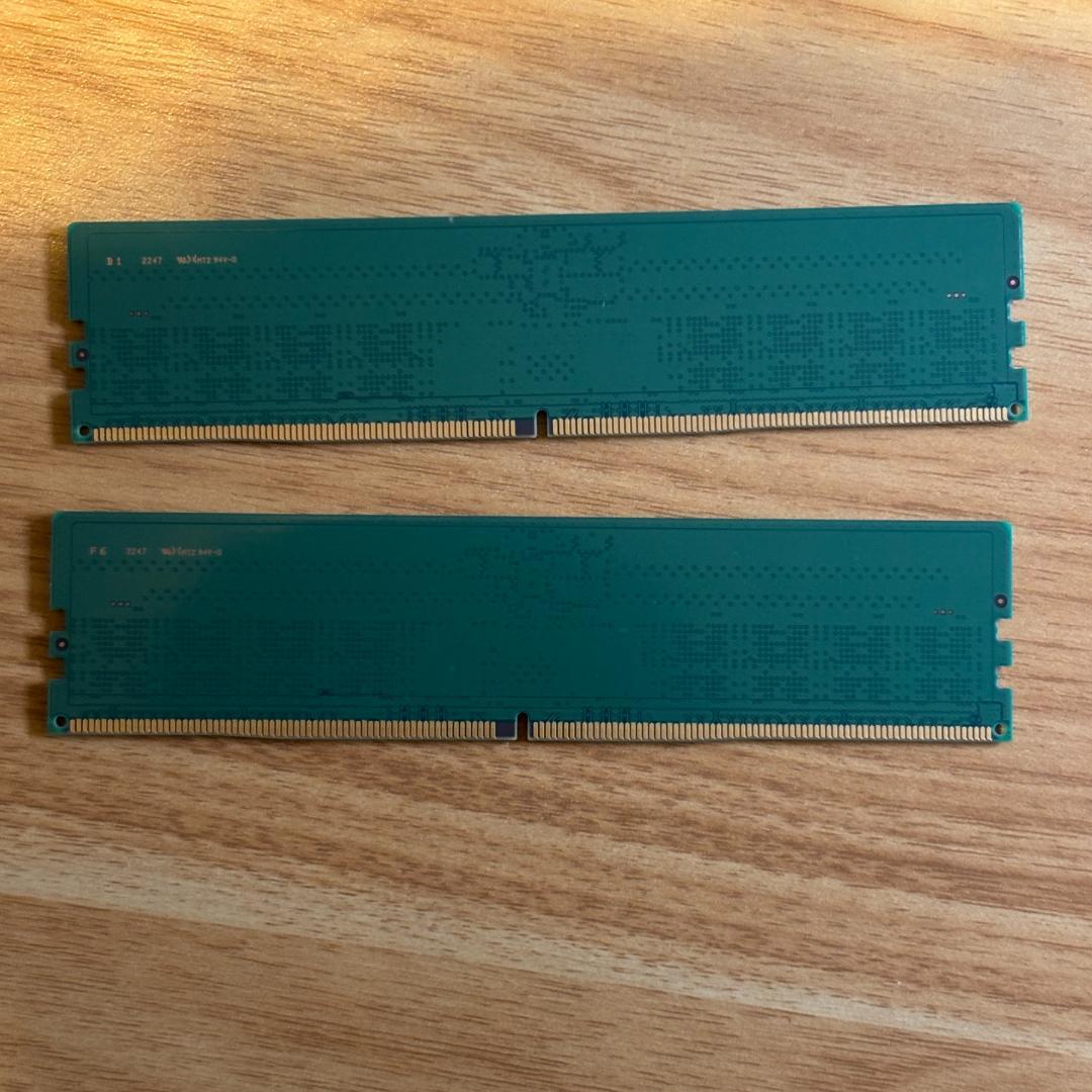 メモリ 32GB(16GB×2) DDR5-4000MHz