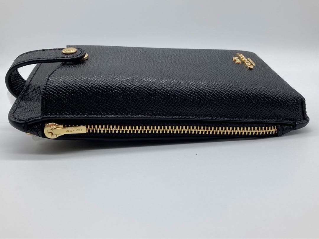 ［レア〕coachコーチ　スマホショルダー　クロスボディ　ブラック