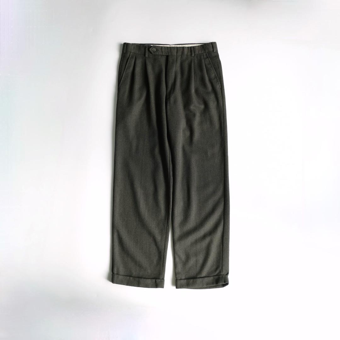 BROOKS BROTHERS USA製 90's ツータックウールスラックス