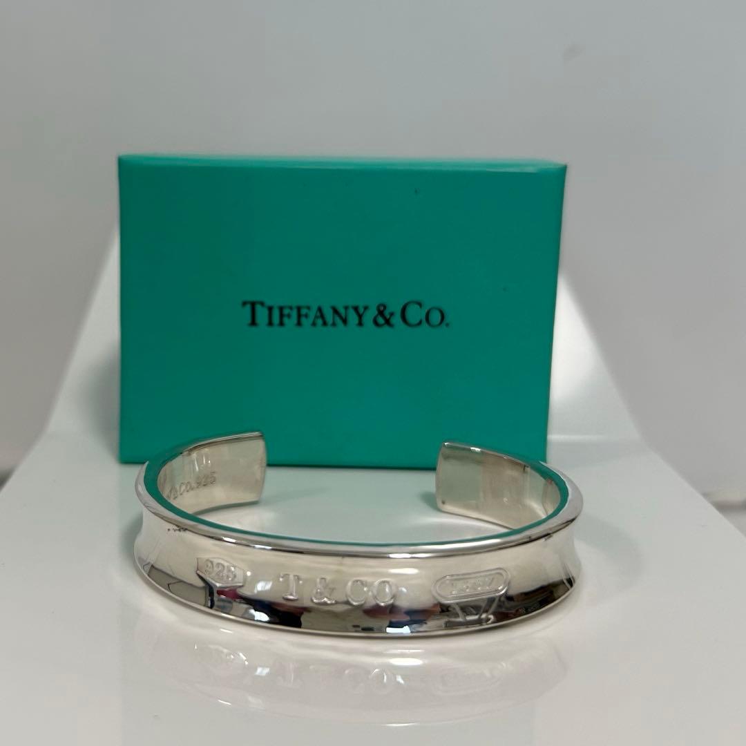 【美品】ティファニー ナロー 1837 バングル シルバー 925 正規品