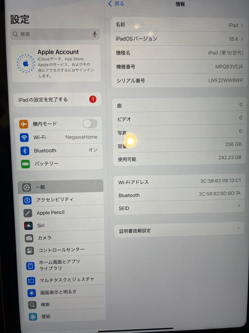 【週末限定SALE中】Apple iPad (第10世代) シルバー 256GB