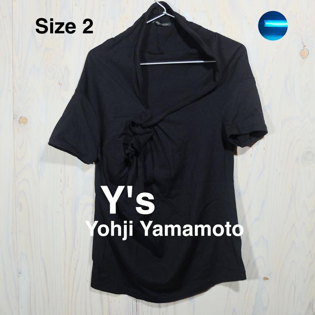 Y's ヨウジヤマモト変形カットソー　黒　サイズ2 made in Japan