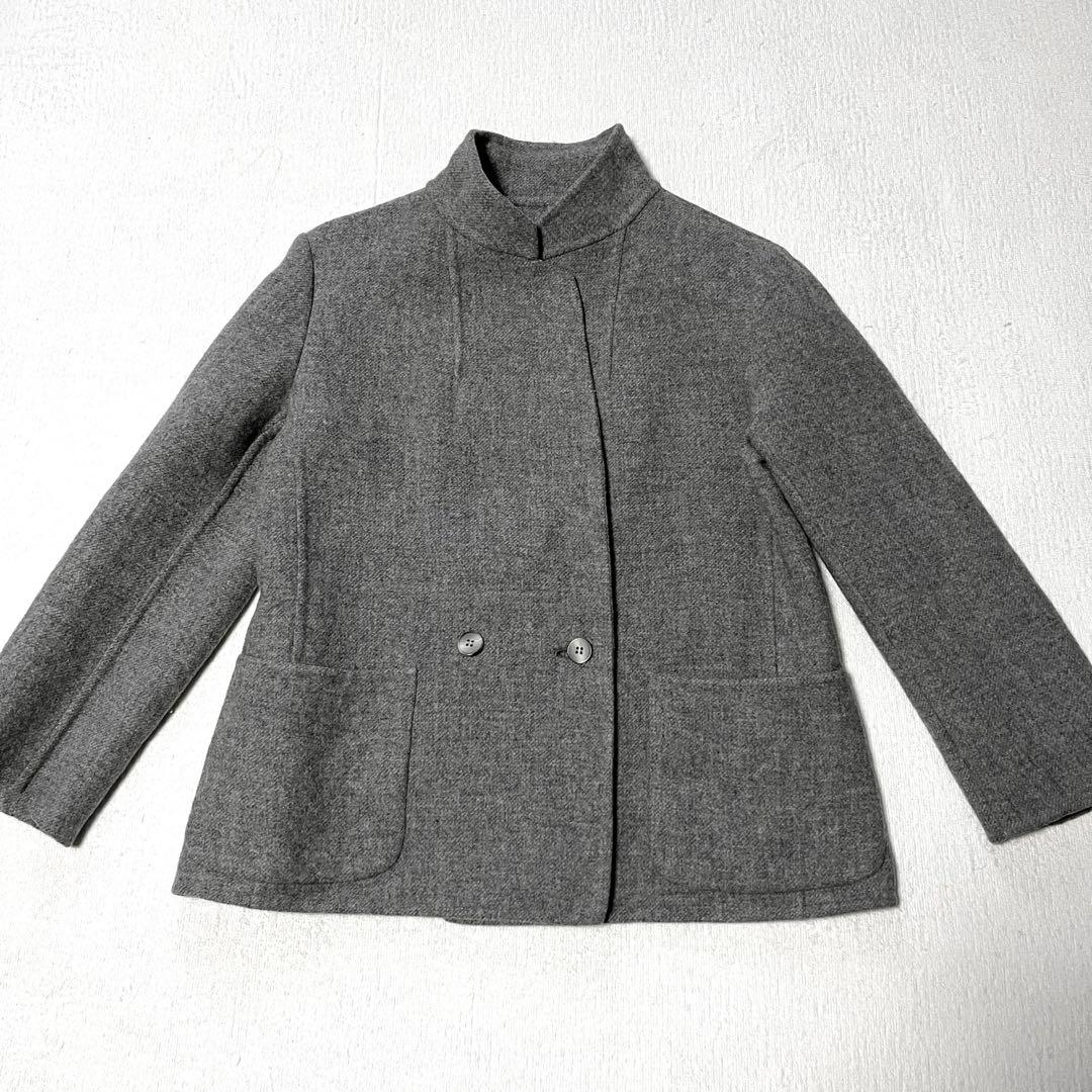 美品 ヘルノ HERNO イタリアウール テーラード ジャケット 44 グレー