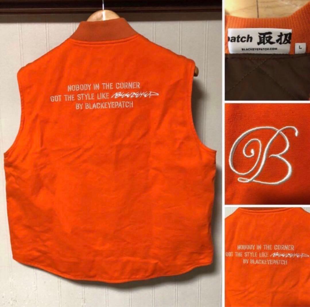 BlackEyePatch ブラックアイパッチ B エンブレム ダックベスト L