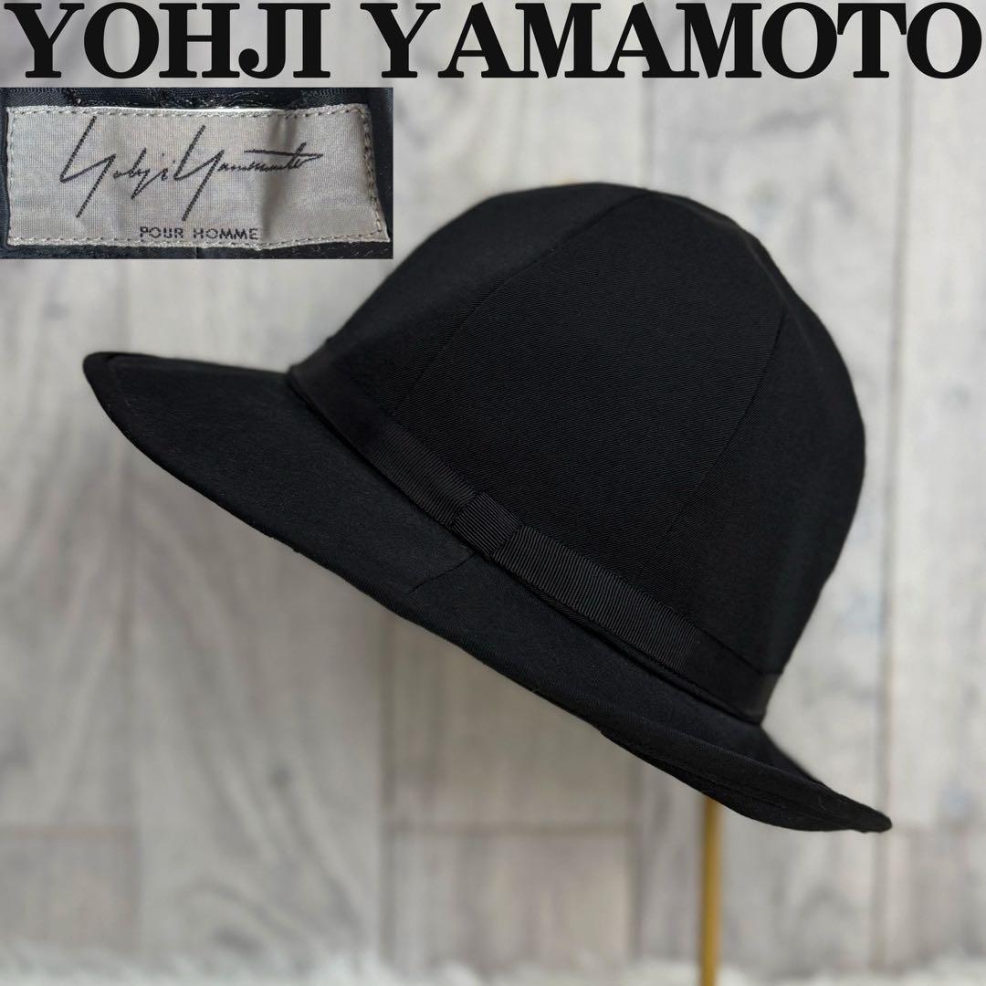 YOHJI YAMAMOTO ヨウジ ヤマモト 山本耀司 ハット ブラック