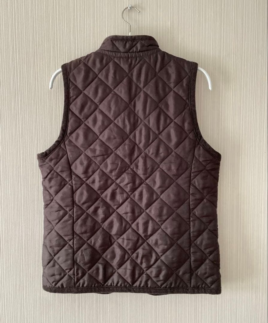 【38サイズ】LAVENHAM ラベンハム キルティングベスト ブラウン