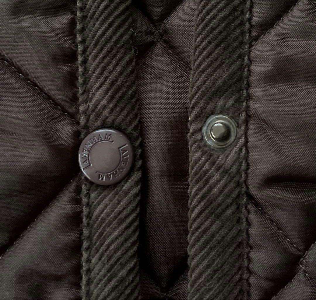 【38サイズ】LAVENHAM ラベンハム キルティングベスト ブラウン