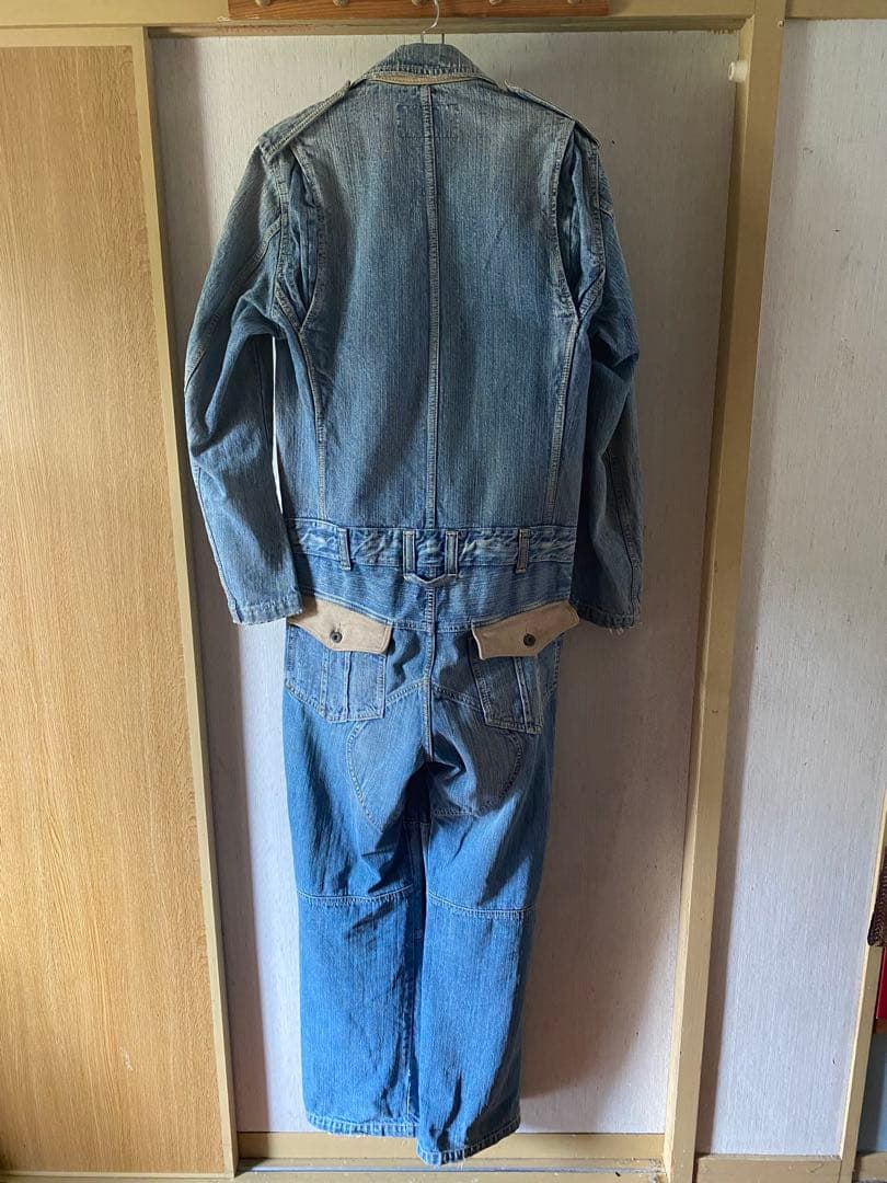 AVIREX デニムオーバーオール・つなぎ　Mサイズ