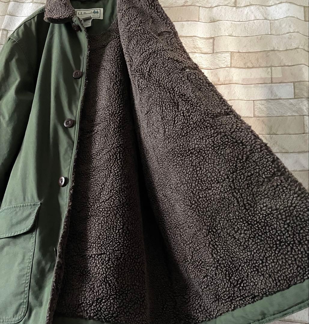 エルエルビーン フィールドコート ハンティングジャケット 裏ボア グリーン L