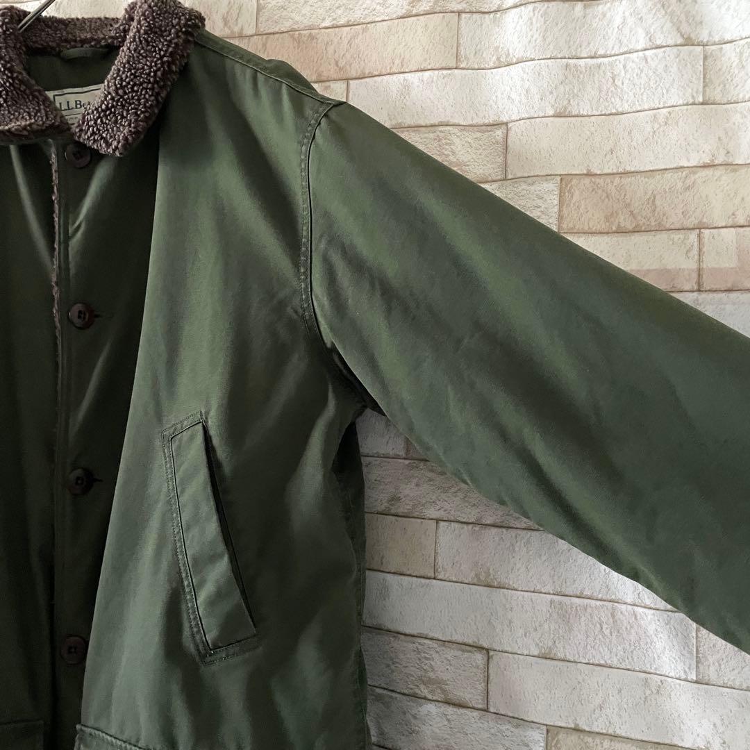 エルエルビーン フィールドコート ハンティングジャケット 裏ボア グリーン L