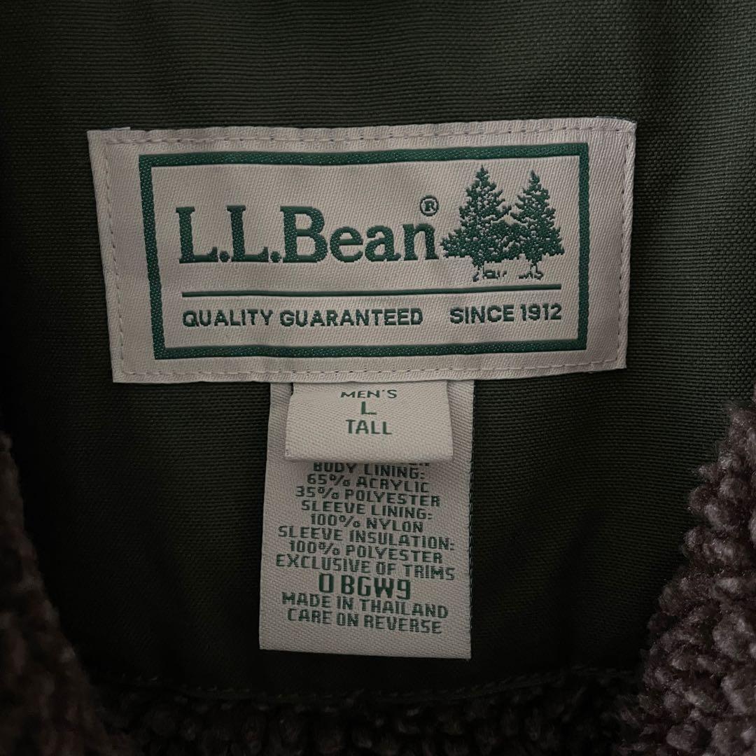 エルエルビーン フィールドコート ハンティングジャケット 裏ボア グリーン L