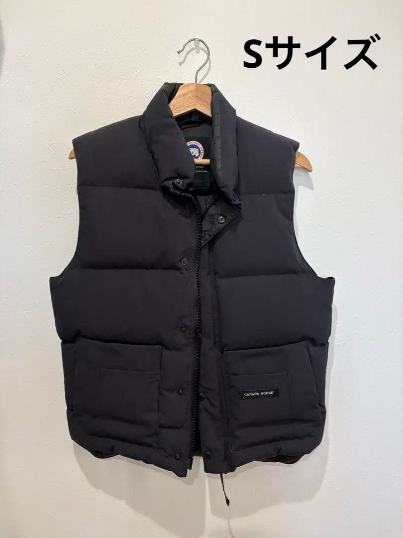   ネイビー ダウンベスト S