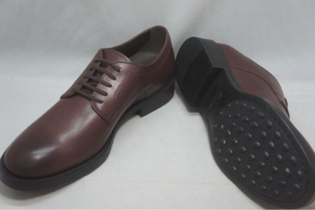 伊製 TOD'S トッズ 新品 ゴンミーニ プレーントゥ 8サイズ ボルドー