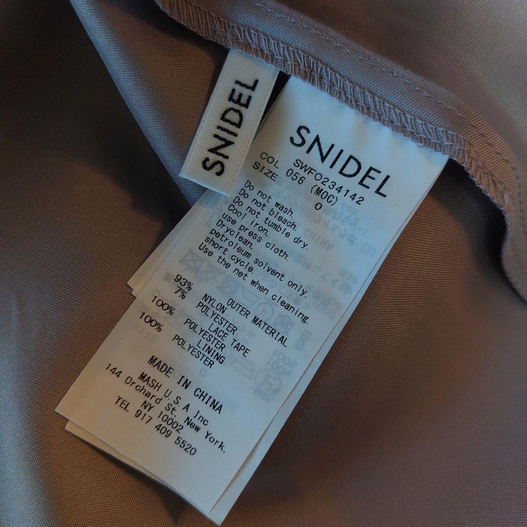 【美品】スナイデル シャイニーレースドレス パーティー オケージョン マキシ丈