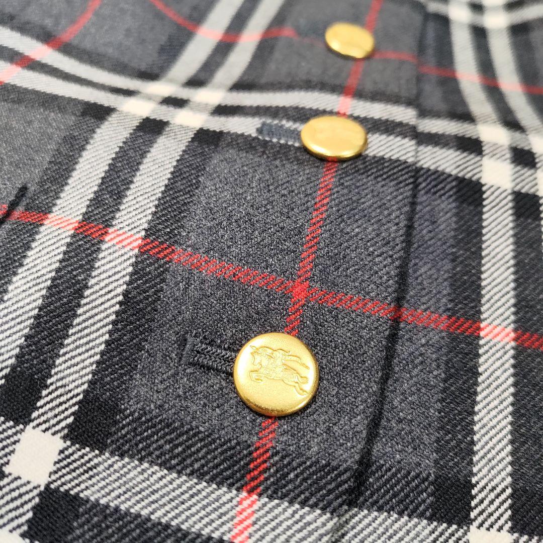 BURBERRY ジレ ベスト チョッキ ノバチェック ホースマーク 金ボタン