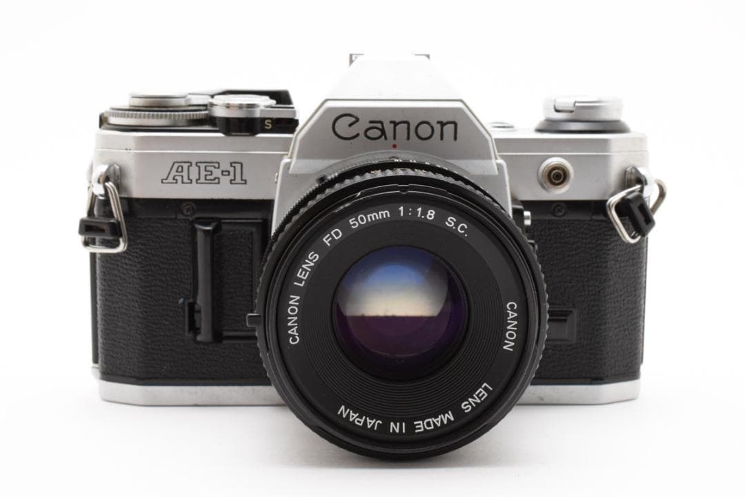 フィルムカメラ Canon AE-1 Silver + FD 50mm f1.8 s.c