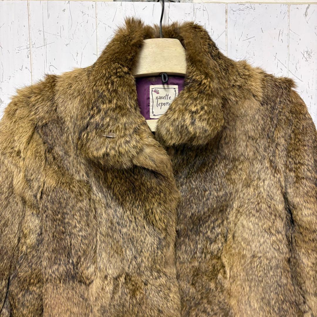 nanette lepore ナネットレポー ラビットファージャケット 毛皮