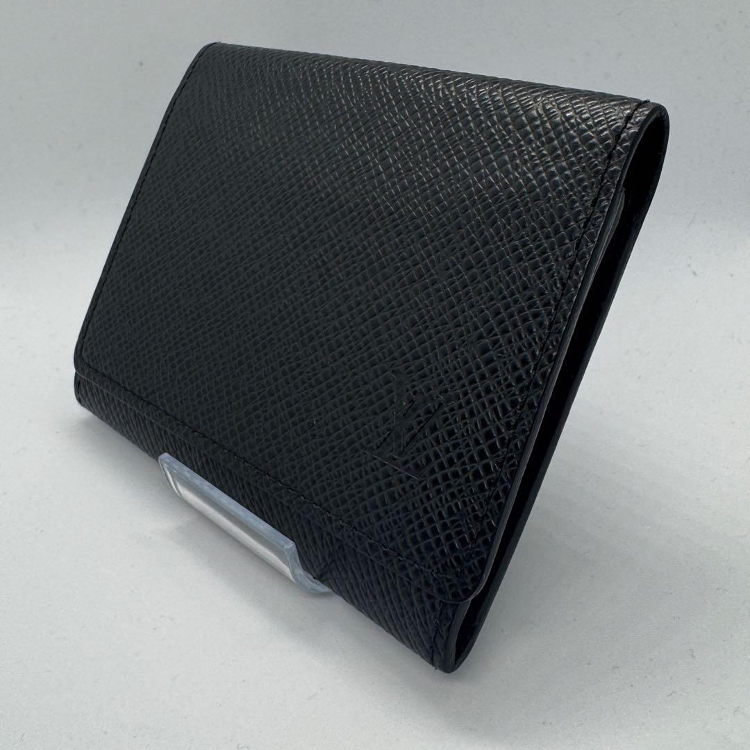 【極美品】ルイヴィトン アンヴェロップ・カルト ドゥ ヴィジット タイガ 黒