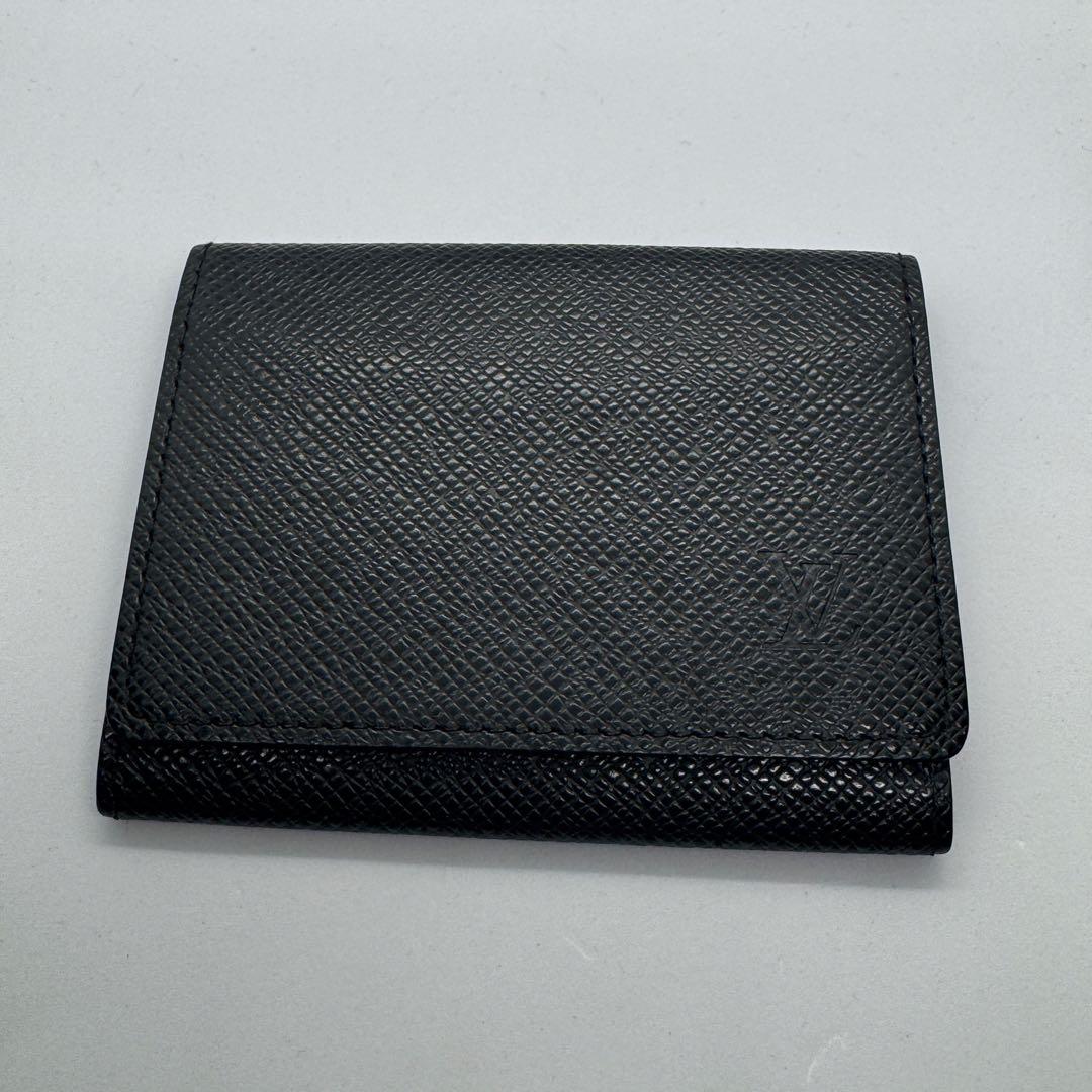 【極美品】ルイヴィトン アンヴェロップ・カルト ドゥ ヴィジット タイガ 黒