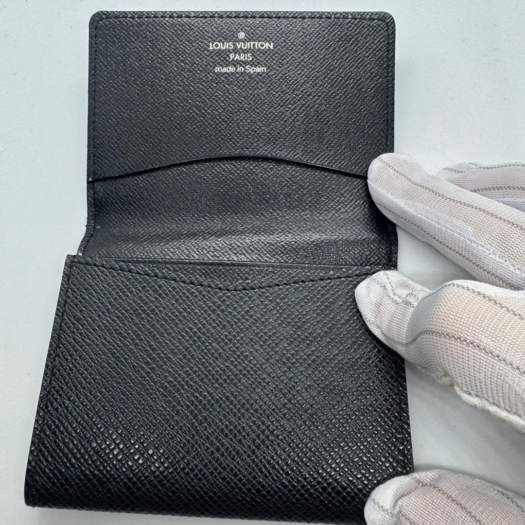 【極美品】ルイヴィトン アンヴェロップ・カルト ドゥ ヴィジット タイガ 黒