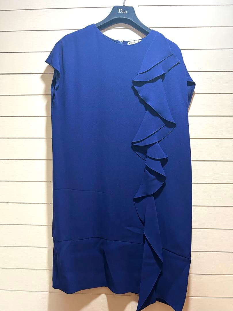 【オススメ】ディオール　ワンピース　ドレス　ネイビー　DIOR