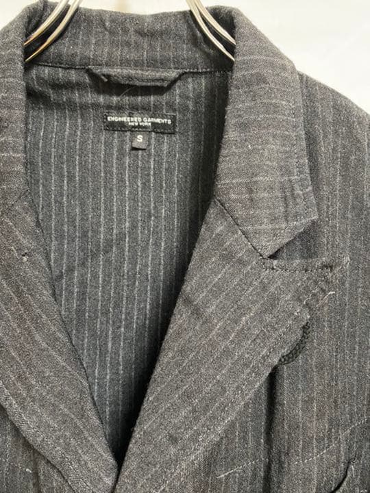 ジャケット・アウター NB jacket Charcoal Worsted Wool Chalk St