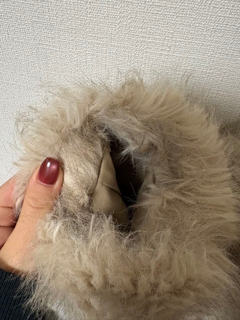 SLY ベージュファーコート @shiroishi