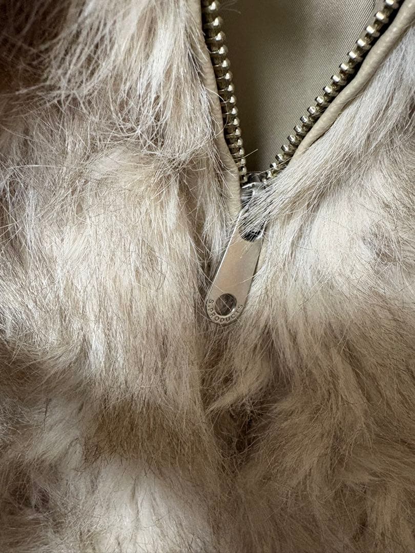 SLY ベージュファーコート @shiroishi