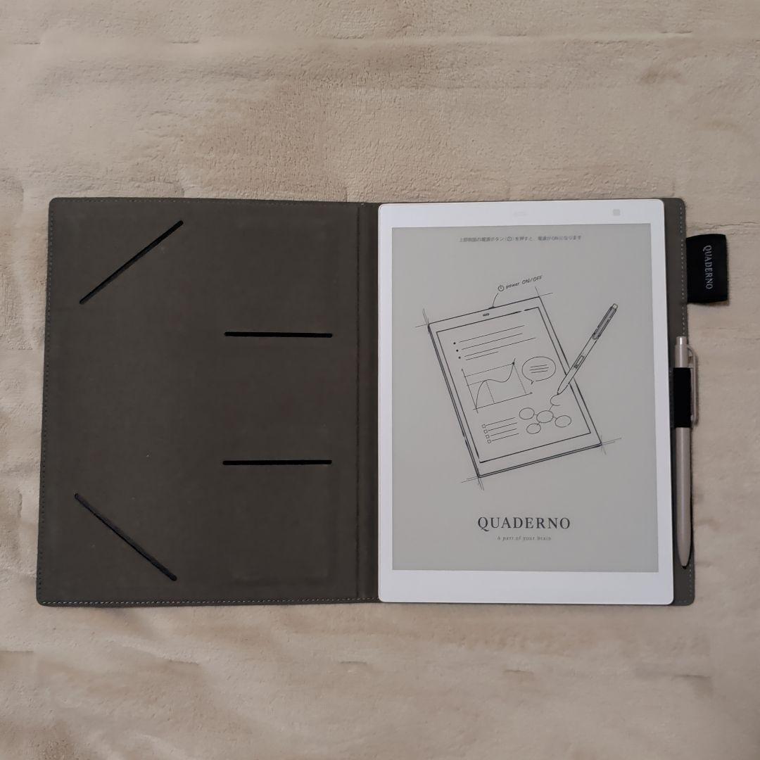 【美品】富士通 QUADERNO A5 (Gen.2) 純正ペン・専用ケース付き