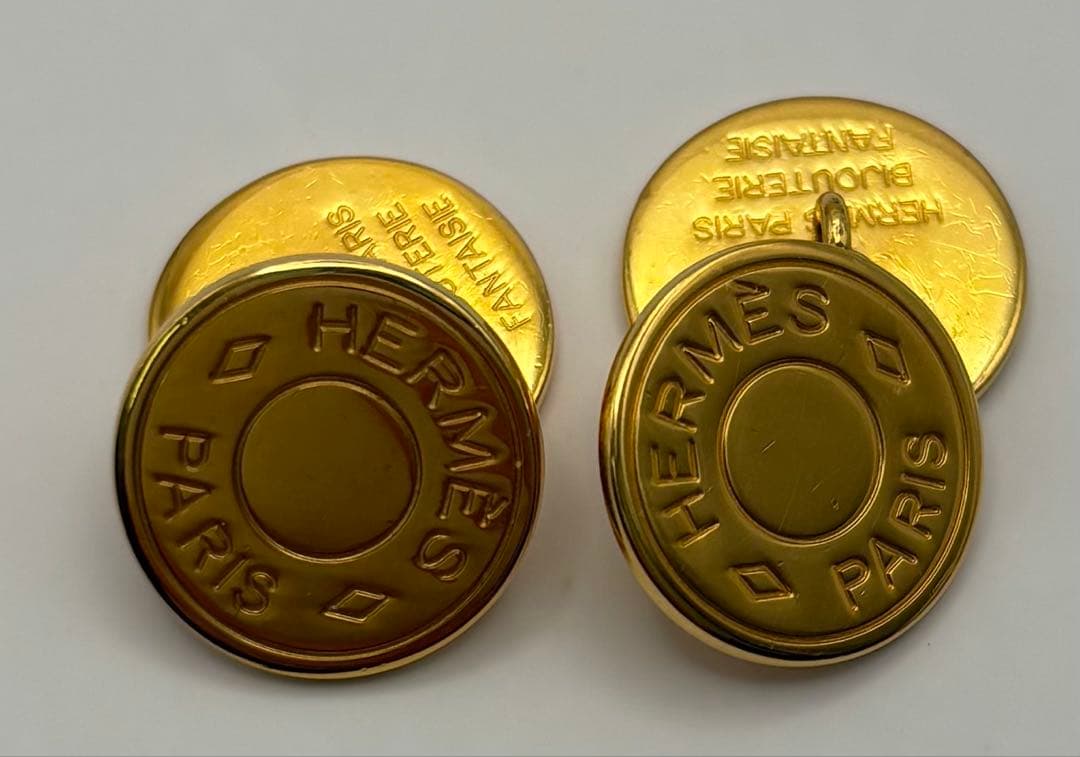 HERMES エルメス セリエ カフリボタン ゴールド 箱付き