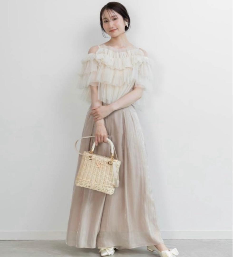 RANDA 2WAY ラタンスクエアハンドバッグ