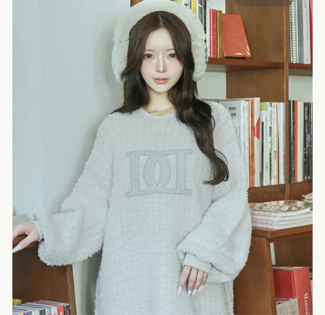 ダーリッチ プルオーバー ワンピース サックス